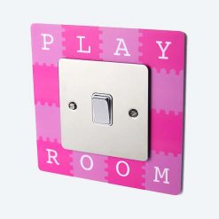 Pink Children's Playroom Light Switch / Socket Surrounds