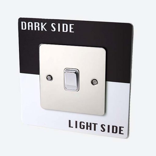 Dark Side Light Side Light Switch / Socket Surround