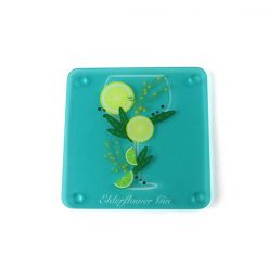 Elderflower Themed Acrylic Gin Coaster 2