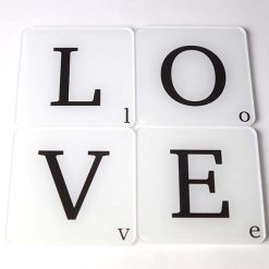 LOVE Letters Coaster Set