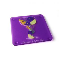 Parma Violet Themed Acrylic Gin Coaster