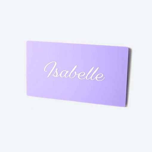 Script Font Name Plate Printed Small Sign