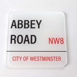Abbey Road Street Sign Printed Acrylic Coaster