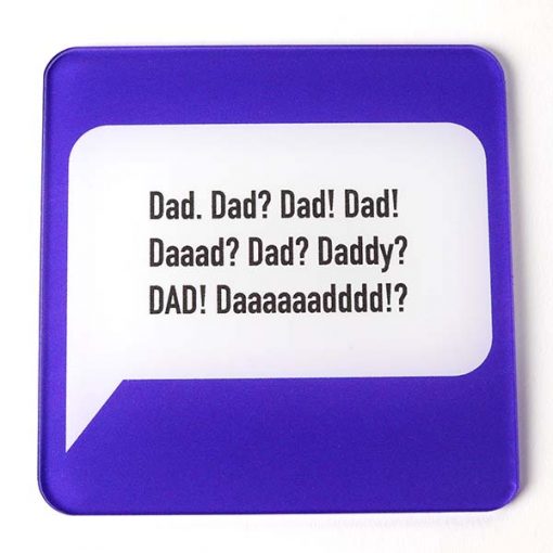 Printed Acrylic Dad Coaster