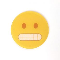 Grimacing Face Printed Acrylic Emoji Coaster