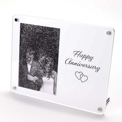 Happy Anniversary Freestanding Photo Frame