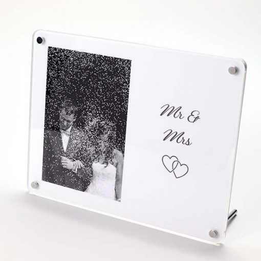 Mr & Mrs Freestanding Photo Frame
