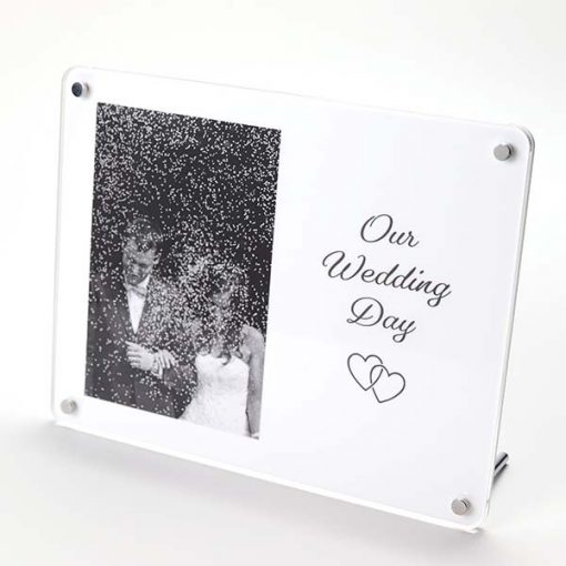 Our Wedding Day Freestanding Photo Frame