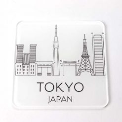 White Tokyo Skyline Coaster