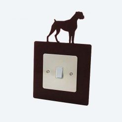 Boxer Dog Light Switch / Socket Surround