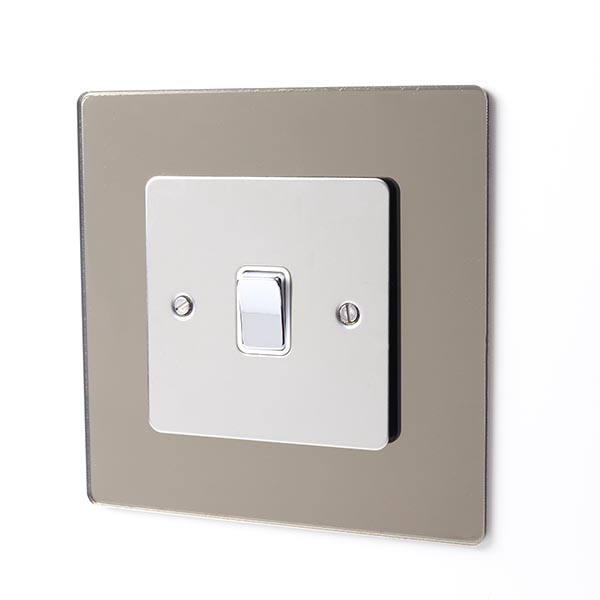 Light Switch / Socket Surround - Bronze Mirror Socket Surround