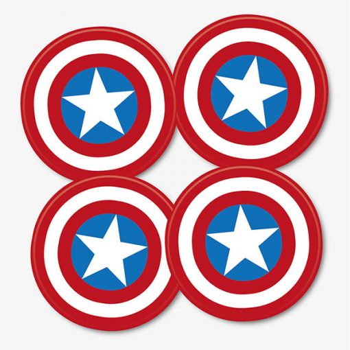 Captain America Shield Coasters