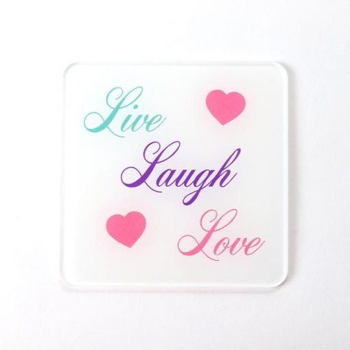 Coloured Live Laugh Love