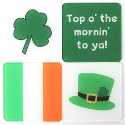 St. Patrick's Day Printed Coaster Set