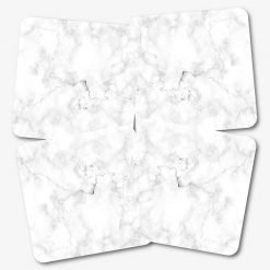 White Marble Coasters Square