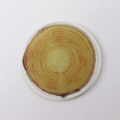 Round Wood Effect Coaster