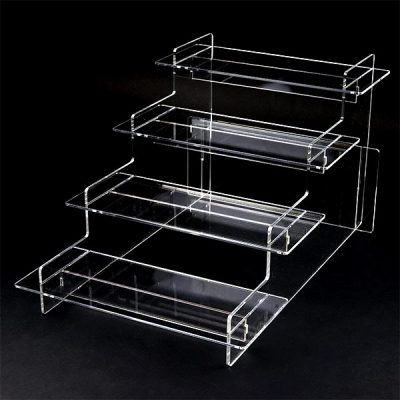 Wide Acrylic Tiered Display Stand - 395mm Wide - Bobo & Bob