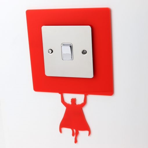 Light Switch / Socket Surround - Superhero Bright Red