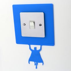 Light Switch / Socket Surround - Superhero Light Blue