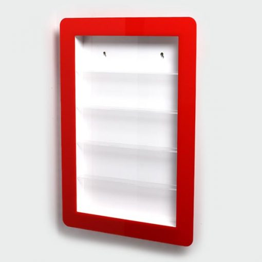 Framed Nail Varnish Stand with Red