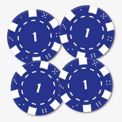 1 Poker Chip Coasters