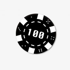 100 Casino Chip Coaster
