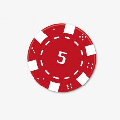 5 Casino Chip Coaster