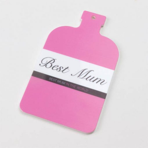 Best Mum Pink Gin Hanging Decoration