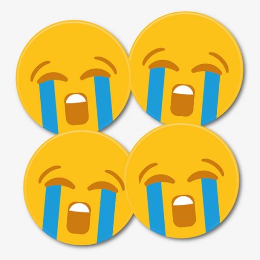 Crying Emoji Emoji Coasters
