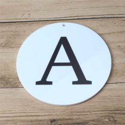 Alphabet Letter Hanging Decoration Close Up