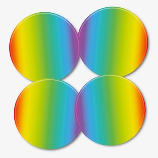 Rainbow Coasters