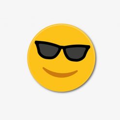 Smiling Sunglasses Emoji Coaster