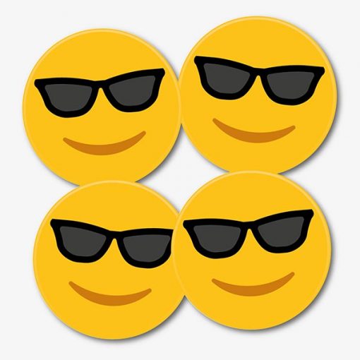 Sunglasses Emoji Emoji Coasters
