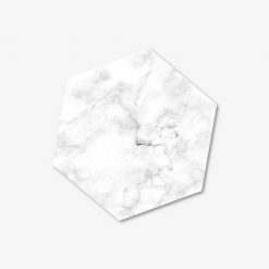 White Hexagon Coaster