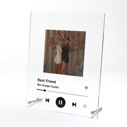 Spotify Plaque Black with Image