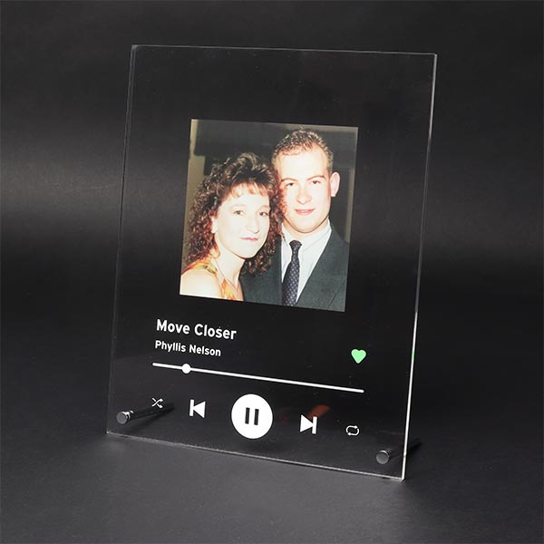 Spotify Plaque White with Image
