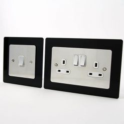 Light Switch / Socket Surround - Budget Socket Surrounds Black