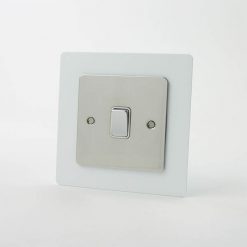 Light Switch / Socket Surround - Single White Budget Surrounds