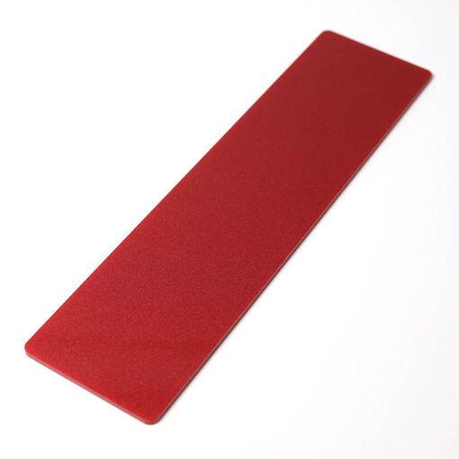 Metallic Red Rectangle Door Push Plates