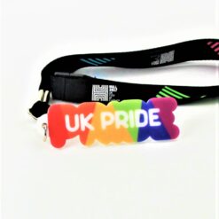 SALE - UK Pride Acrylic Key Ring / Lanyard Charm