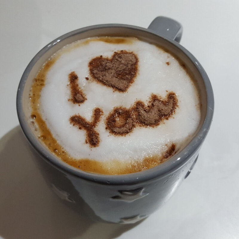 I Love You Coffee Stencil - Mug