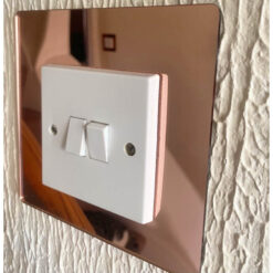 Light Switch / Socket Surround - Rose Gold Mirror