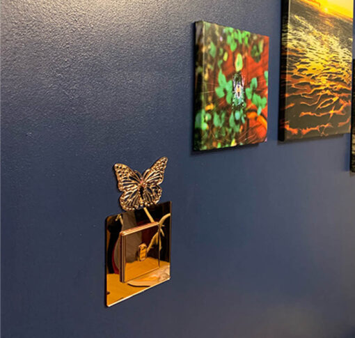 Light Switch / Socket Surround - Rose Gold Butterfly 2