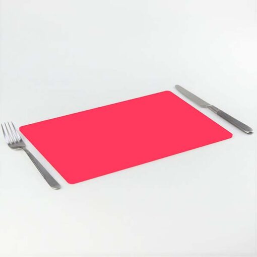 Highlighter Pink Rectangle Acrylic Placemats