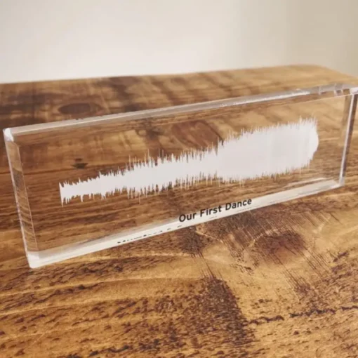 Customer Image - Sound Wave Block with White Wave