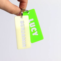 Cut out name Key Ring