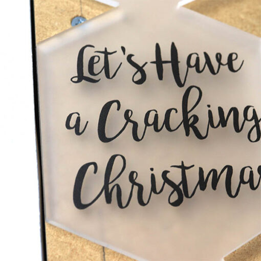 Let's Have a Cracking Christmas Sign