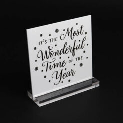 It's The Most Wonderful Time Of The Year_Christmas Sign with Display Block