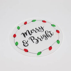 Merry & Bright Christmas Sign