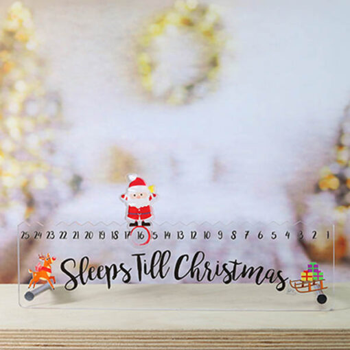 Sleeps Till Christmas Countdown Plaque